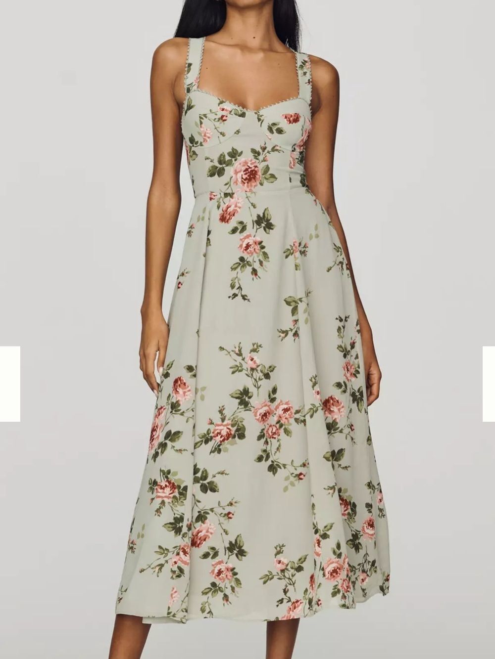 Reformation Lela Floral Midi Dress Size 4